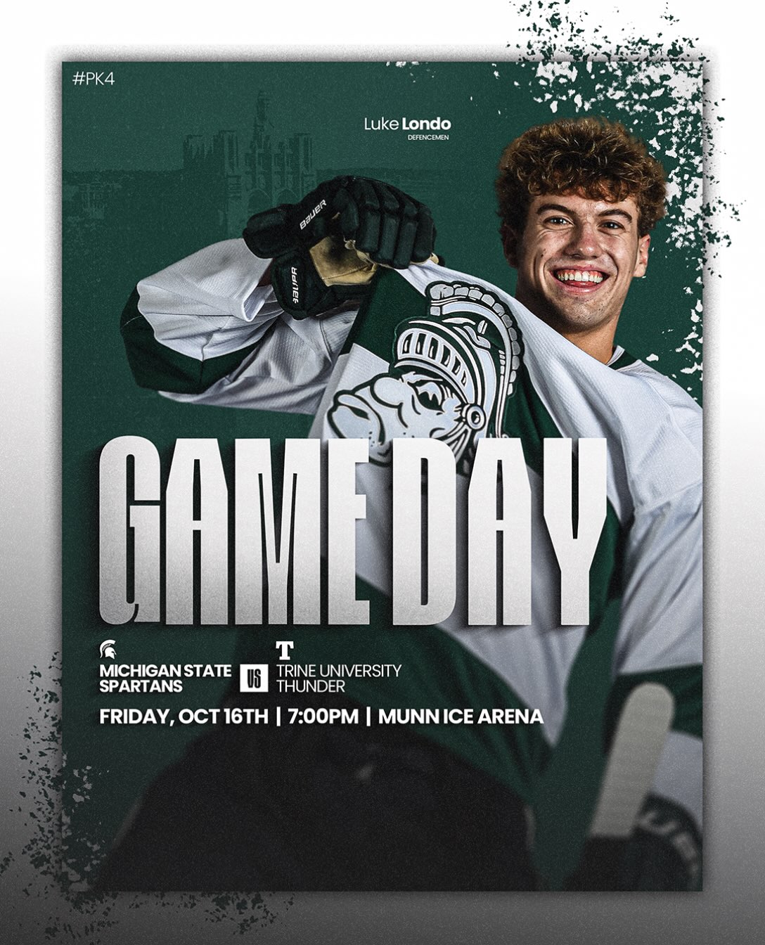 Back at Munn for first of two vs Trine!